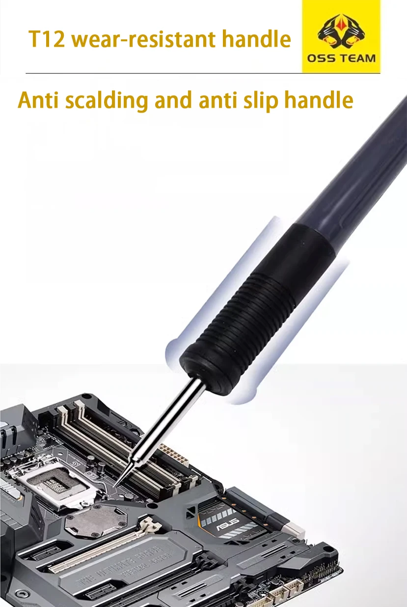 OSS T12-D PLUS Soldering Station For Mobile Phone Motherboard Repair With T12 Ti
