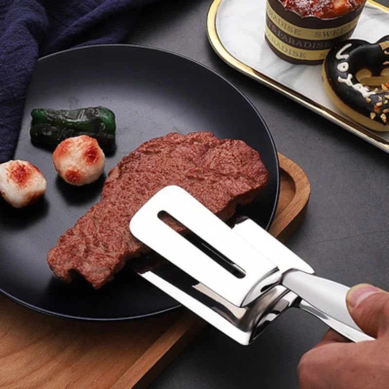 304 Stainless Steel Fish Frying Clip Creative Kitchen Utensils Steak Clip Multifunctional Barbecue Food Grilled Barbecue