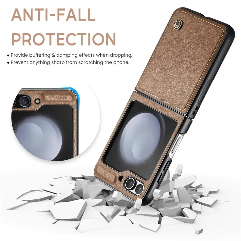 Luxury Magnetic Wallet PU Leather Case with Shockproof Card Holder Pocket Cover