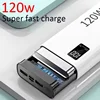 120W Power Bank 50000mAh High Capacity Fast Charging Powerbank Portable Battery Charger For Xiaomi  iPhone Samsung Hot Sale 4