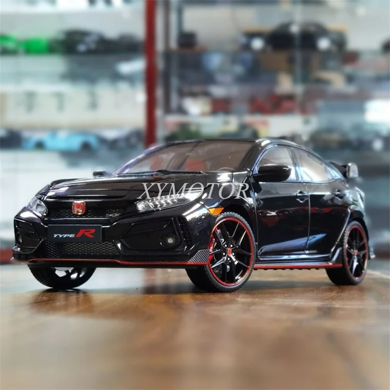 

ЖК-дисплей 1/18 для Honda Civic Type-R FK8 2020, литые модели автомобилей, игрушки, подарки, черный/красный/белый/синий/серый подарок, коллекционный дисплей