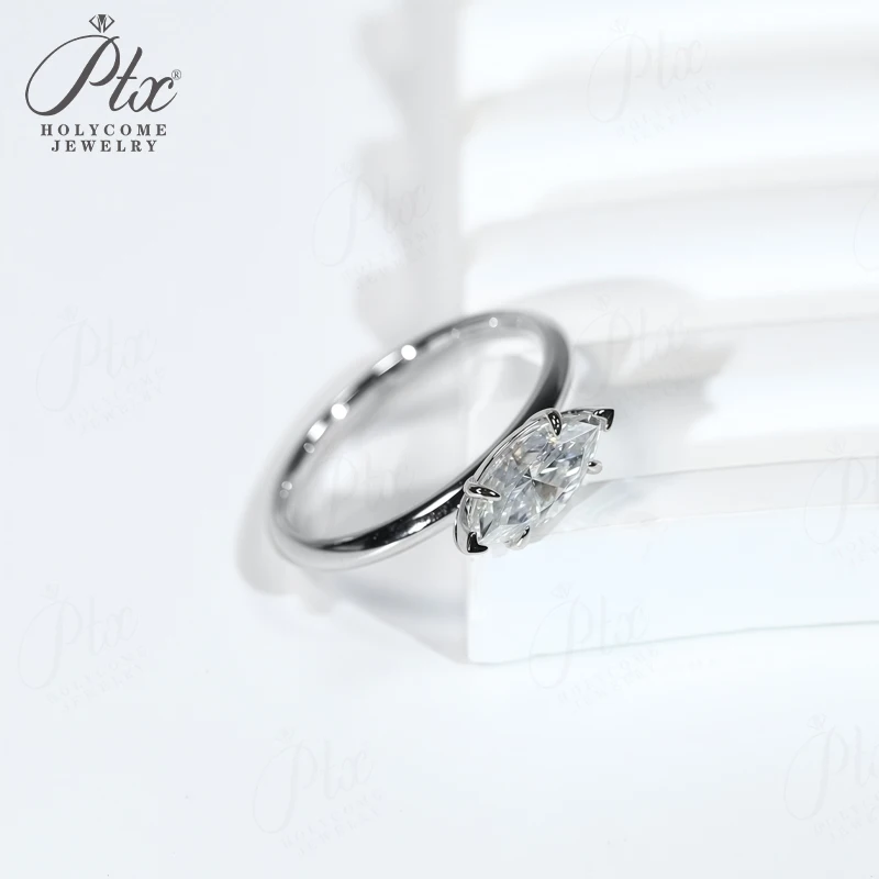 6-Zackiger Ring 18K Gold Moissanit Diamant D-Farbe VVS1 Reinheit Marquise-Form 10K 14K S925 für Frauen Geburtstagsgeschenk Hohe Qualität – Detail 19