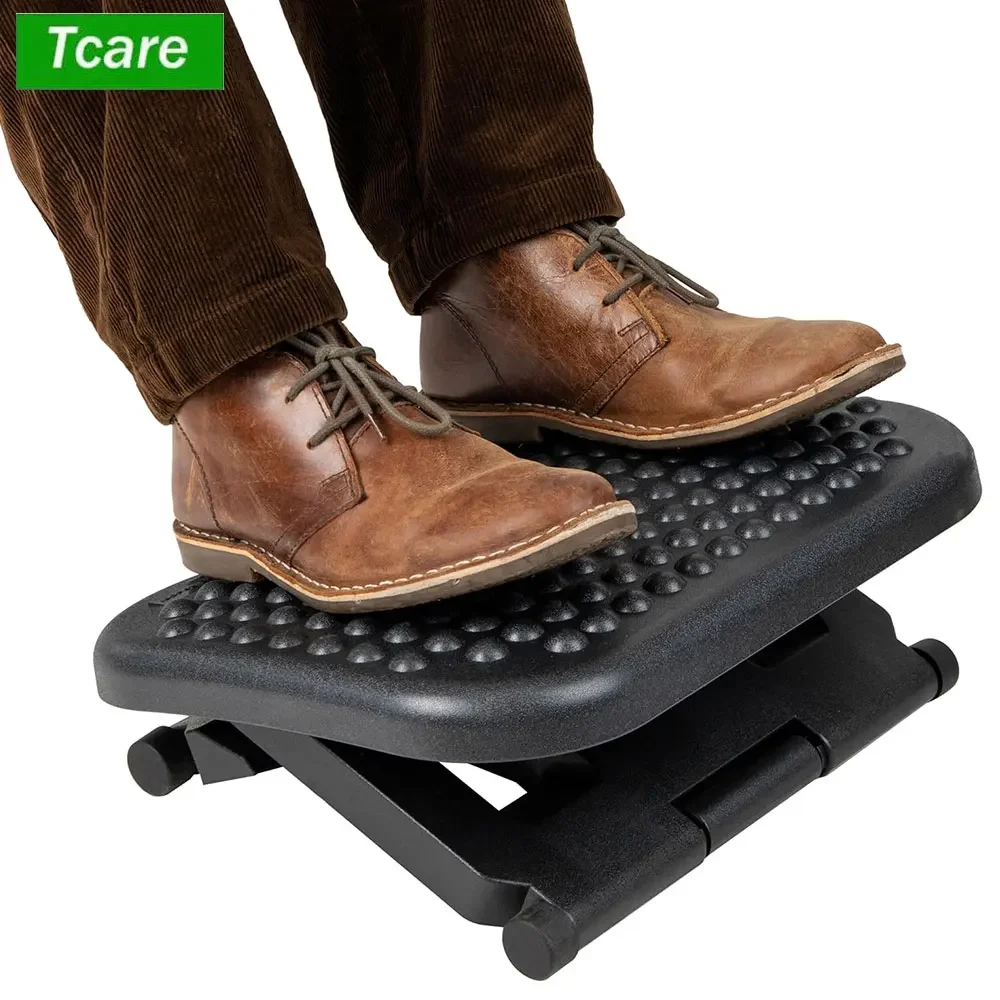 Under Desk Footrest Adjustable Height Comfy Foot Rest with 30 Degree Angle Adjustment for Comfort Home, Office Pressure Relief foot pillow rest footrest cushion resting office comfort under desk pad holding cushions