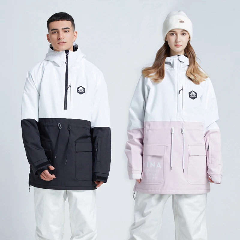 

2022 Winter Sport Men Snow Jacket Woman Hooded Ski Jackets Outdoor Warm Man Snowboard Outerwear Windproof FemaleTracksuit