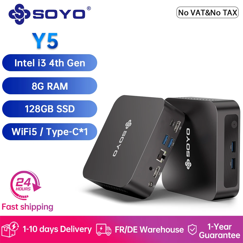 SOYO Y5 Mini PC 8/128GB z EU za $101.96 / ~383zł