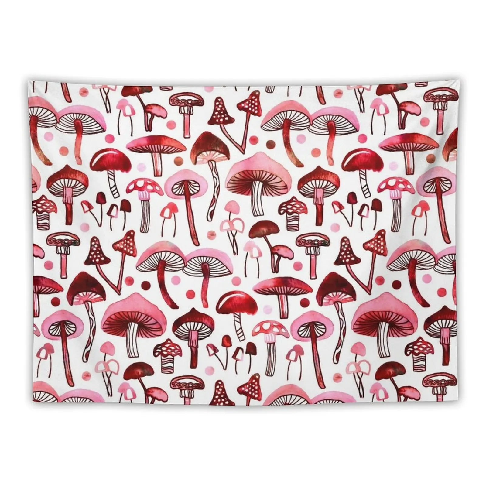 

Pink Mushrooms Tapestry Anime Decor Decor For Room Wall Decorations Tapestry
