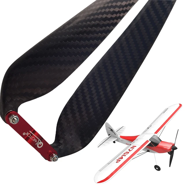 Carbon Fiber Folding Propeller QX-MOTOR 9.5x5,10x6,11x6,11x8,12x6,13x8, 2pcs Leaf RC Model for RC Airplane Props Fixed Wing Mode 1