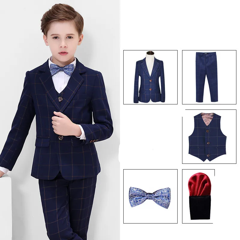 Boys White 3-Piece Suit 6
