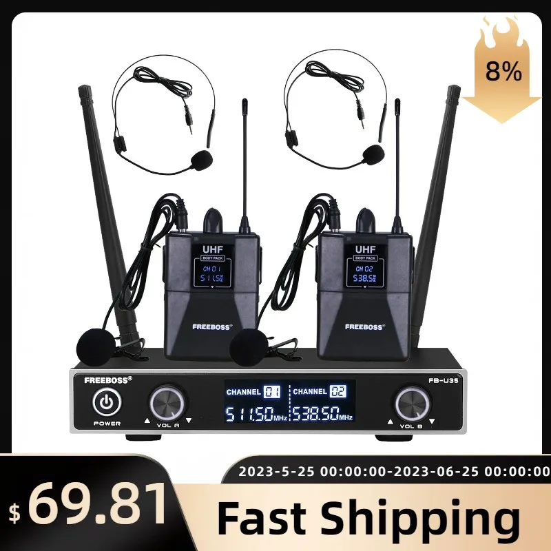 Wireless Microphone Wireless Bodypack System Wireless Transmitter