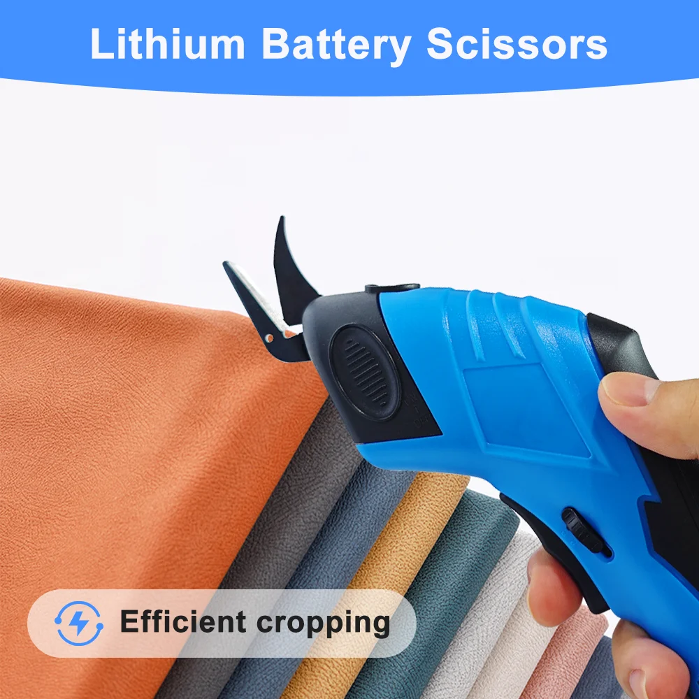 Leather Steel Scissors Tungsten Cutting Cloth Lithium Machine Tailor Blade Electric Tools Charging Sewing Portable Hand Scissor 3