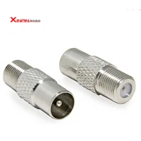 2/5/10Pcs STB Quick Plug F หญิง RF ชายเชื่อมต่อเสาอากาศทีวี Coaxial Connector F connector TV Coaxial Plug Drop Ship 1