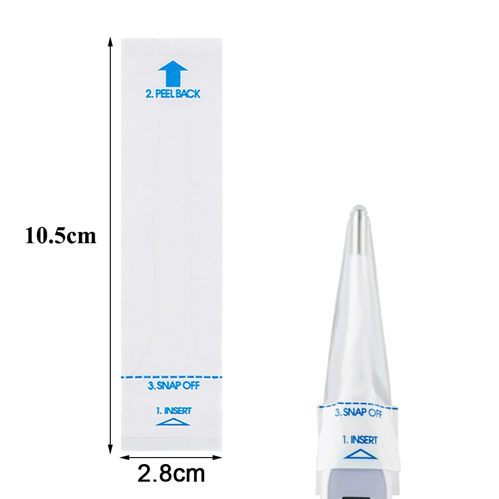 100Cover Pet Digital Electronic Thermometer Probe Cover Protective Isolation Disposable Sheath Sleeve Supplies Dog Cat Rat Tools