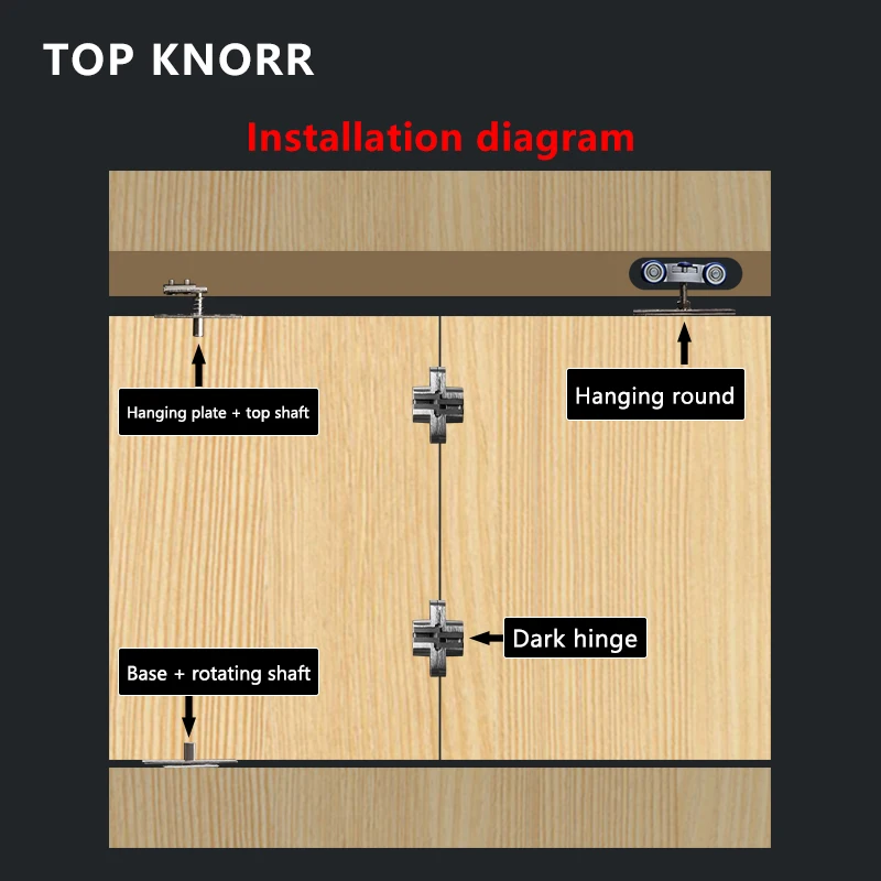 Folding Door Hanging Wheel Wooden Door Pulley Fittings Partition Sliding Sliding Rail Lifting Rail Hinge Full Set sliding door roller shower room pulley sliding door pulley