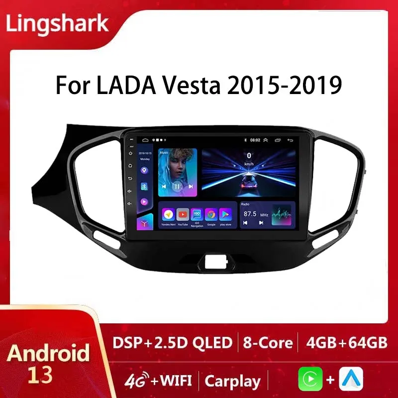 

9 Inch Android 10.0 2din Authoradio Multimedia Player Head Unit for L-ada Vesta 2015-2019, GPS/Bluetooth/FM/RDS
