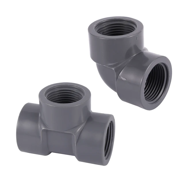 1/2 "3/4" Női Szál Póló Könyök Pvc Csatlakozó Kert Öntözés Víz Kapcsoló Víztartály Akvárium Cső Illesztő Adapter Szürke - Image 6