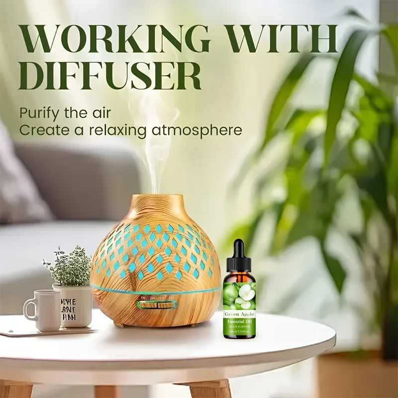 Green Apple Essential Oil - Deep Hydration & Lift for Hair, Face, and Nails