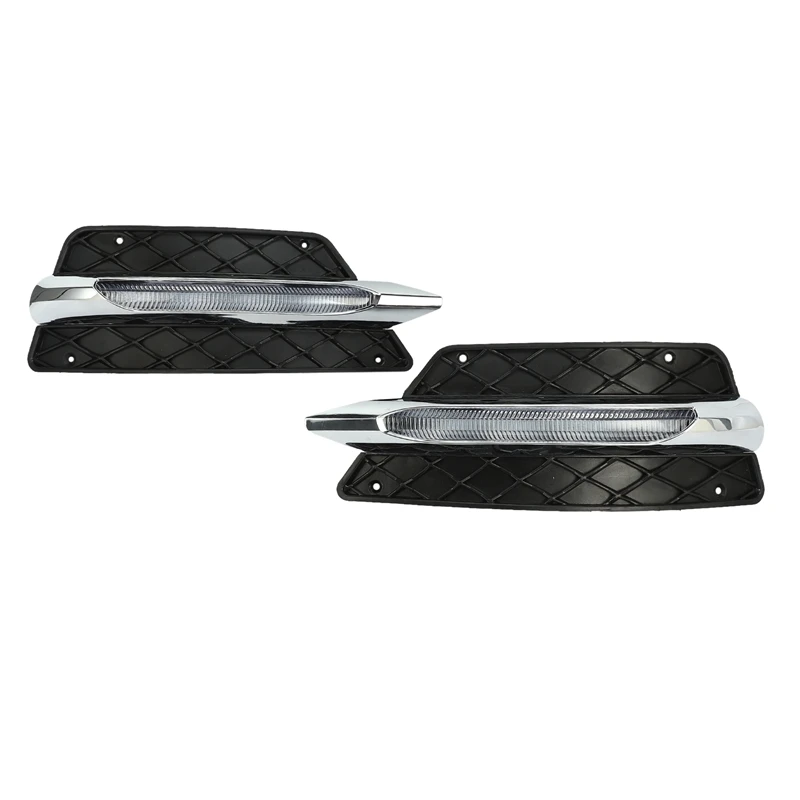 

Top Deals Front Bumper Grill Molding Led Fog Light Daytime Running Light Fog Lamp For Mercedes Benz W204 C-Class 2012-2014 Drl 2