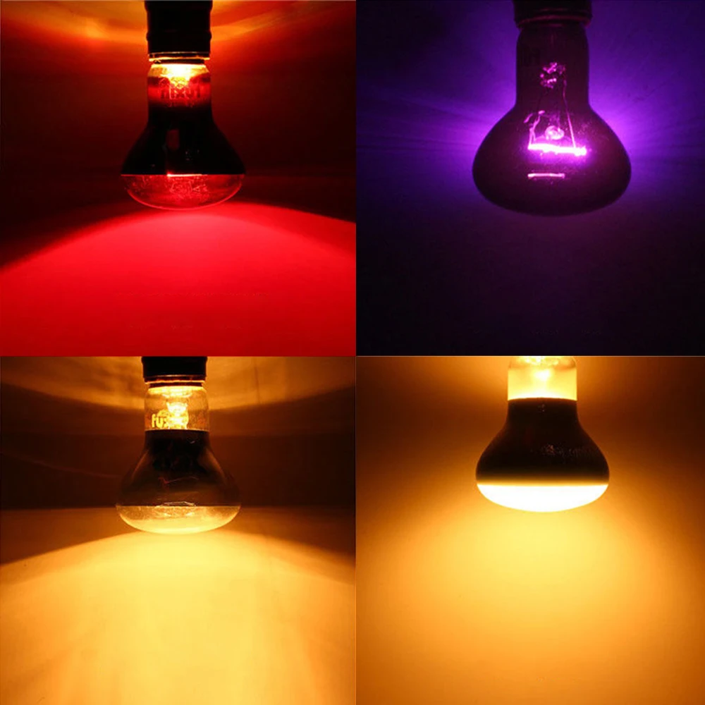 Pet Heating Lamp 1PC 4 Kinds Amphibian Snake Reptile Bulb Light 220-230V 25W 50W 60W 75W 100W