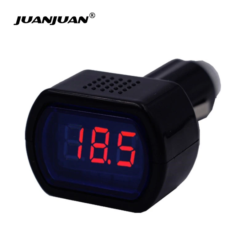 DC 12V 24V LED Display Cigarette Lighter Electric Voltage Meter tester