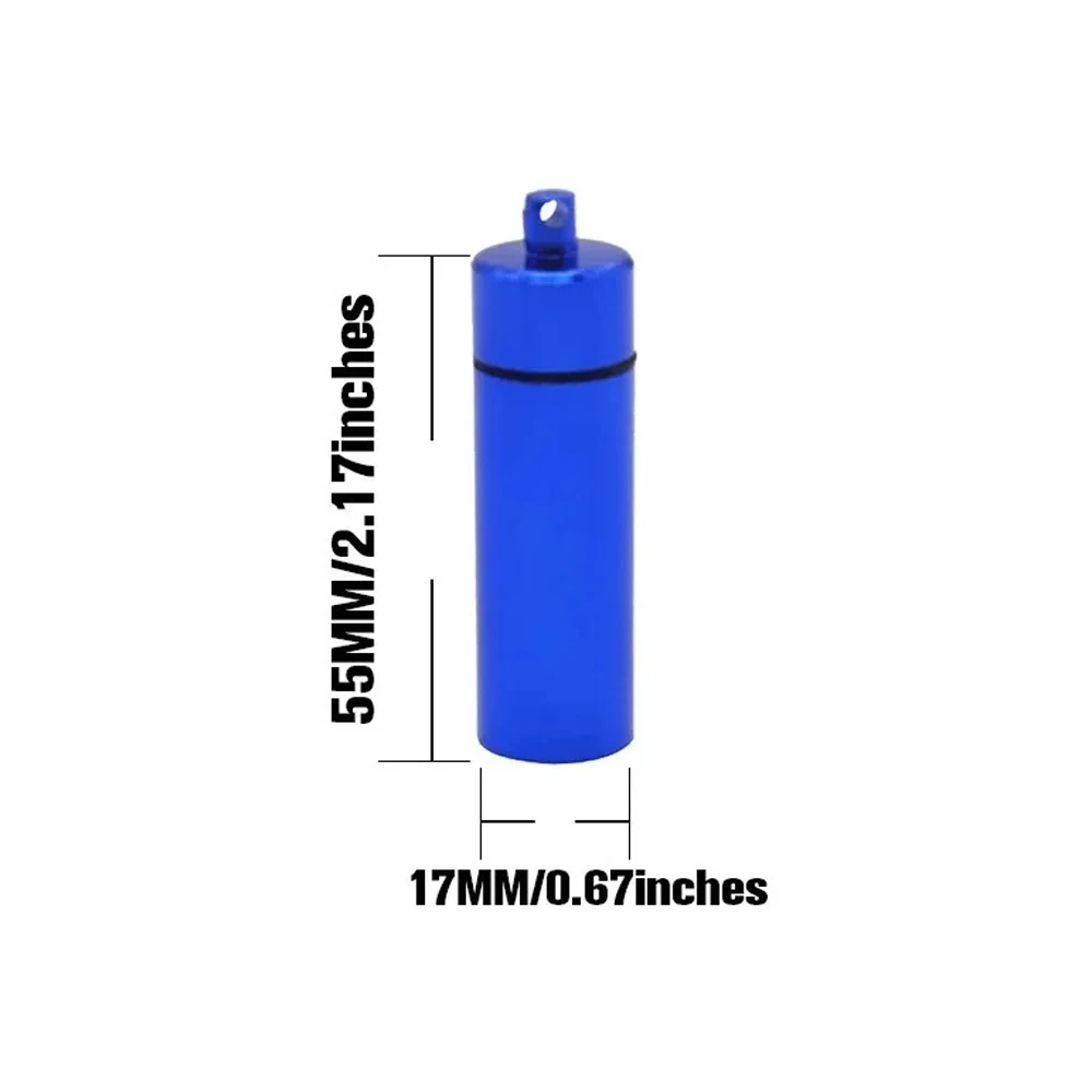 Portable Aluminum Alloy Bullet Stash Jar Kit with Cleaning Brush