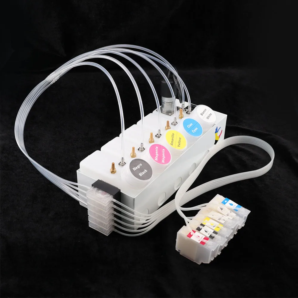 XP15000 DTF CISS 에프슨 연속 잉크 공급 시스템 에프슨 XP15000 변환 키트 화이트 잉크 탱크 교반기 포함 DIY 키트