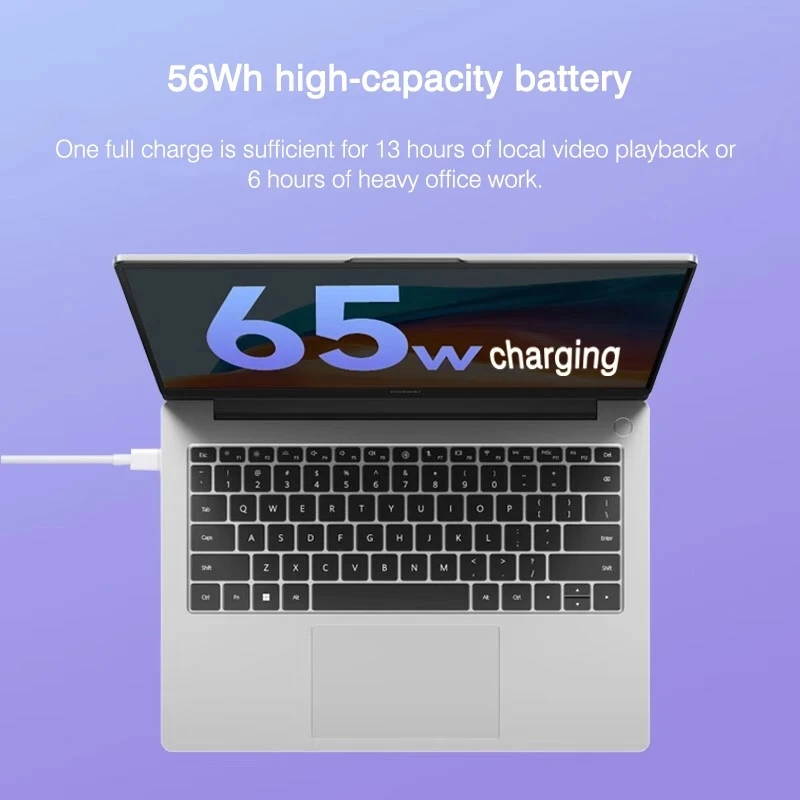 화웨이 MatbBook D 14 노트북 2023, 14 인치, 13 세대 인텔 코어 i7-1360P/i5-1340P, 16GB, 512GB/1T SSD 노트북, 아이리스 Xe 그래픽 LPDDR4X