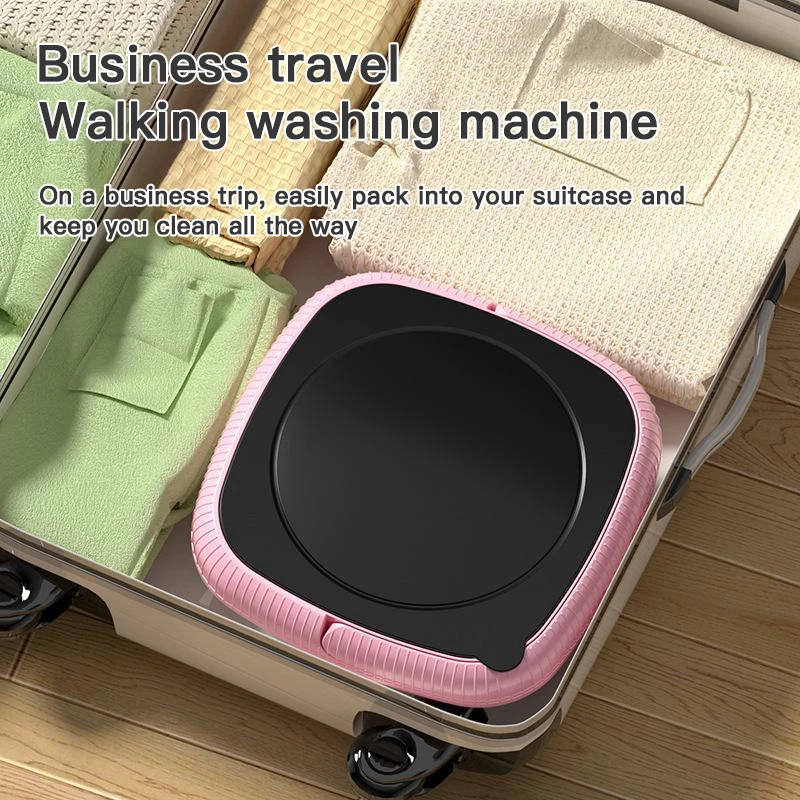 Portable laundry bucket household small folding washing machine student dormitory underwear socks mini cleaning machine