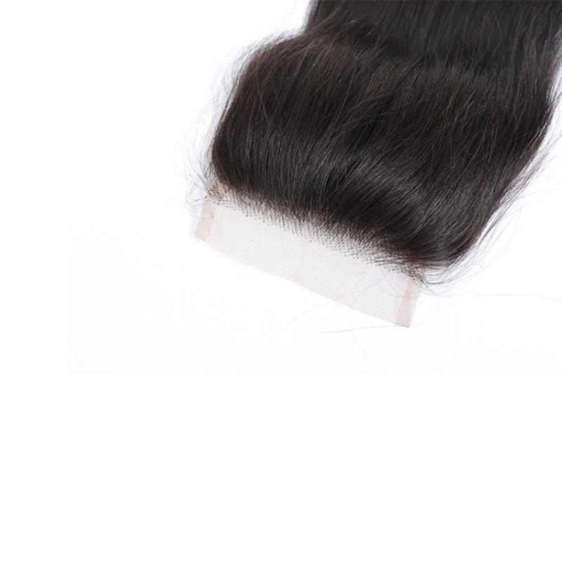 4X4 Lace Closure Straight & Body Wave Hair Human Hair Natural Color Remy Swiss Lace Closure Soft and Silky For Women
