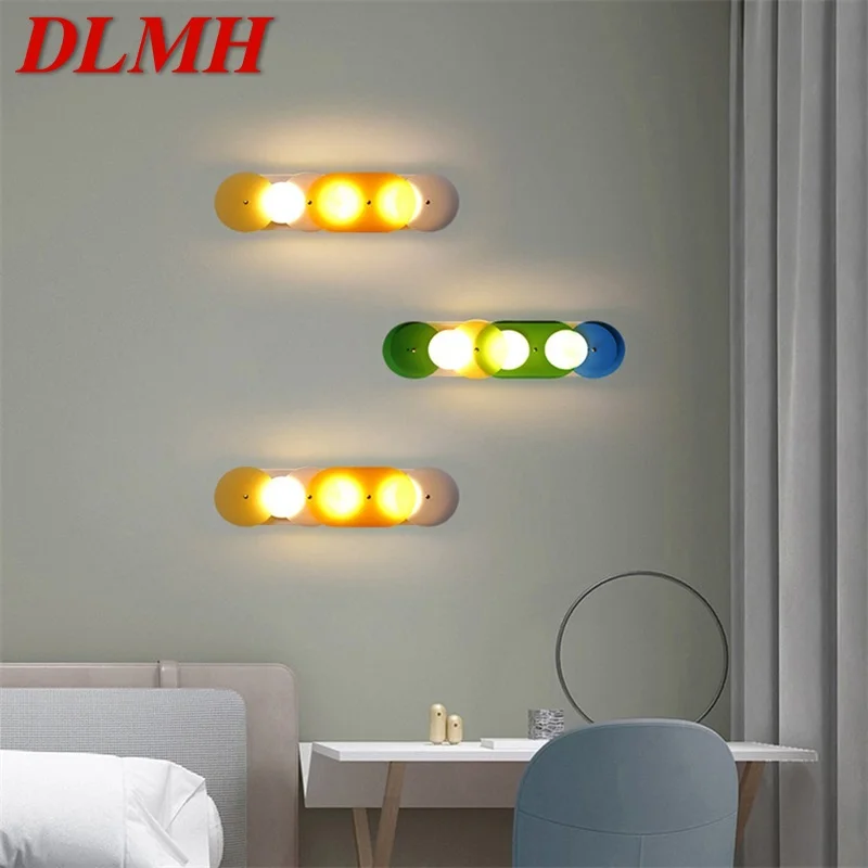 

DLMH Nordic Wall Lamp Creative Background Light Corridor Living Room Decoration Bedroom Hotel