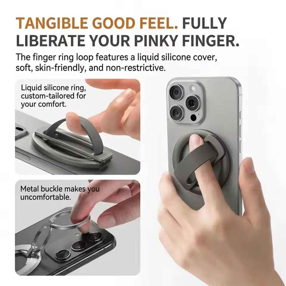 MagSafe Magnetic Phone Ring Holder and Kickstand Grip