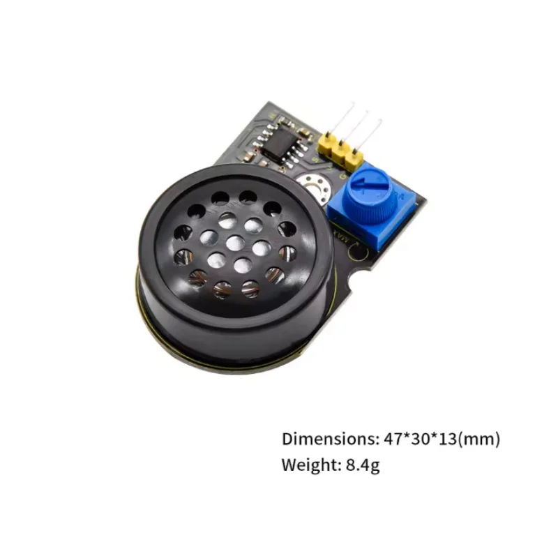 Arduino 3핀 헤더 인터페이스용 8002B 칩이 포함된 전력 증폭기 모듈 오디오 신호 증폭기 사운드 증폭기