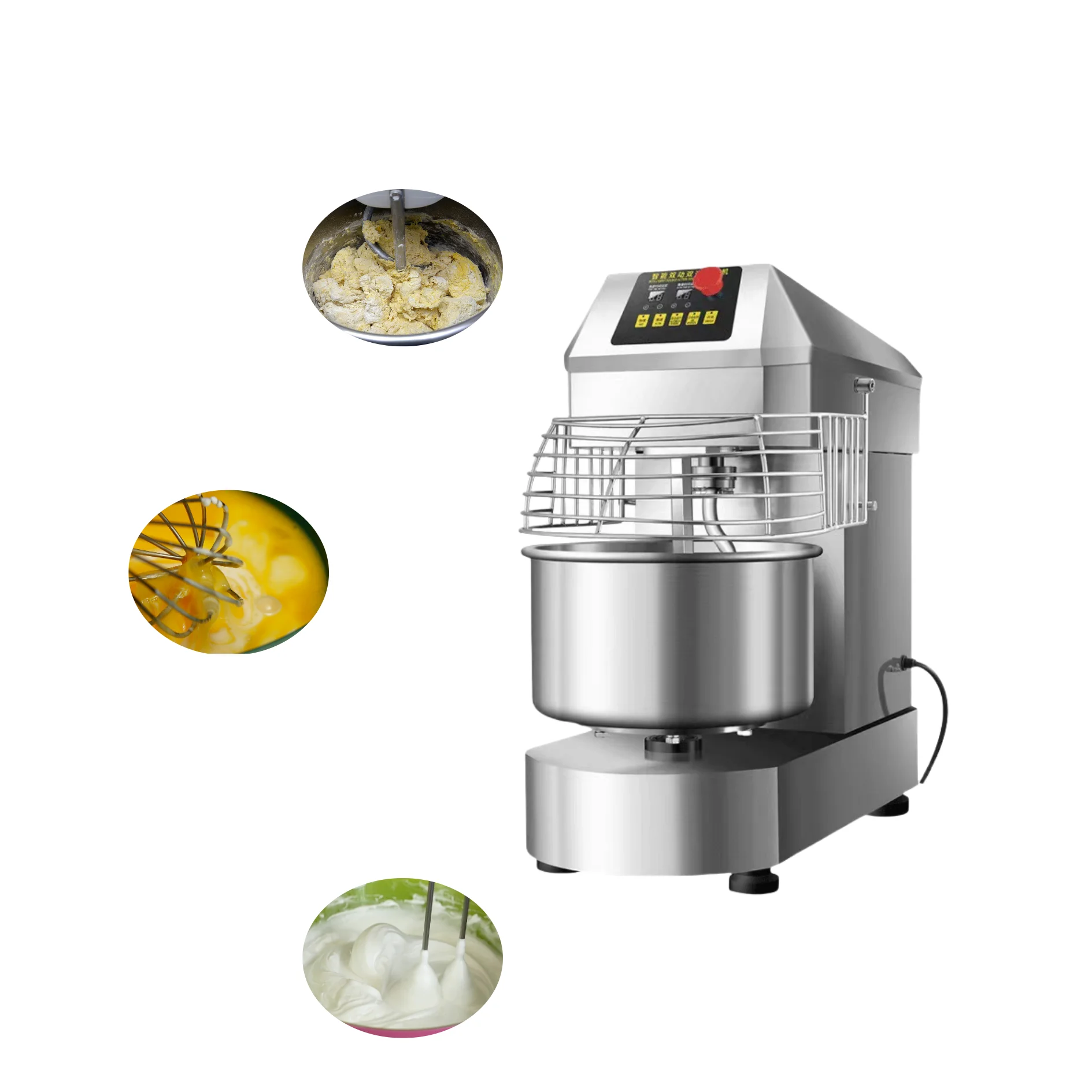Heavy Duty Spiral Dough Mixer 10L Bread Mixer Planetary Dough Mixer Parts for Bakery Use 6