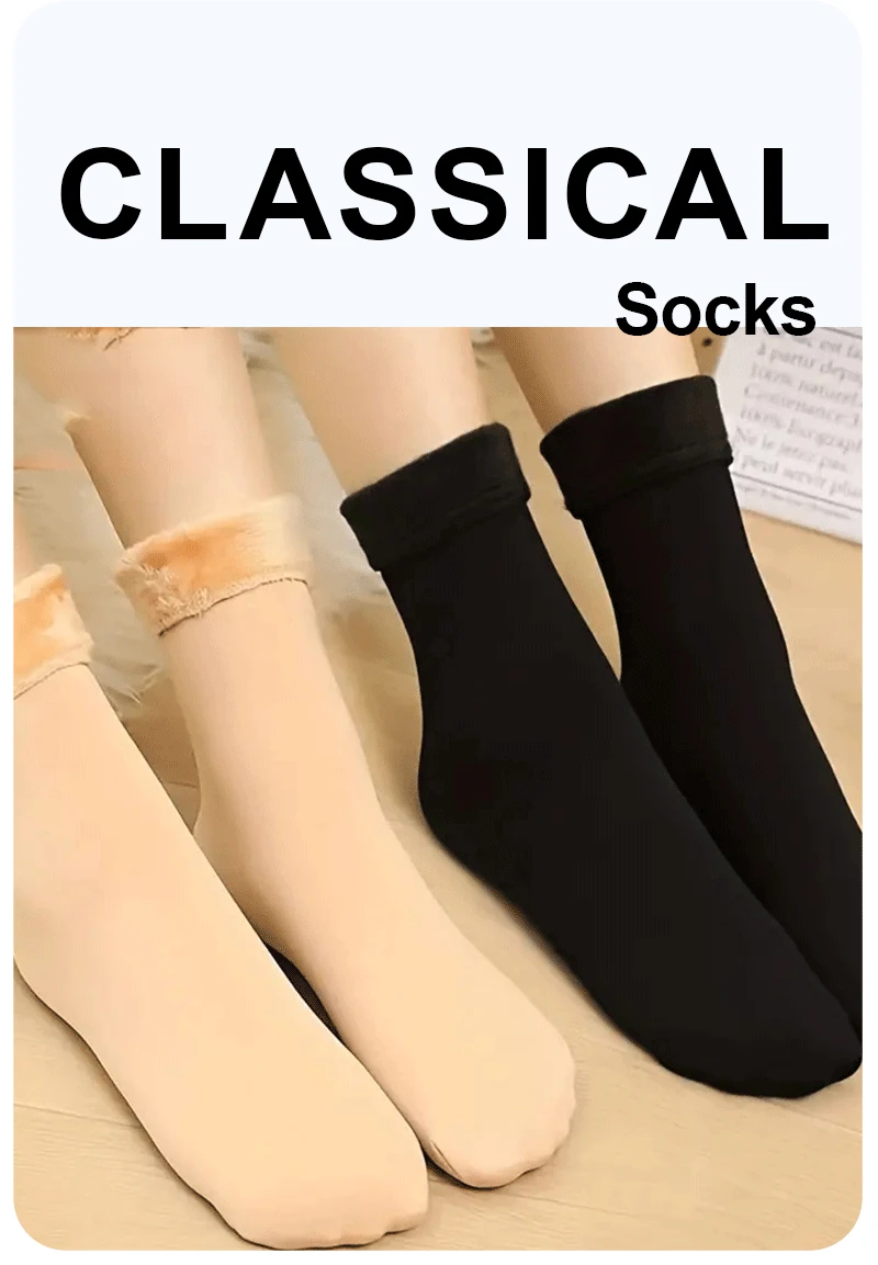 Chaussettes chaudes épaisses molletonnées isolante d'hiver pour femmes