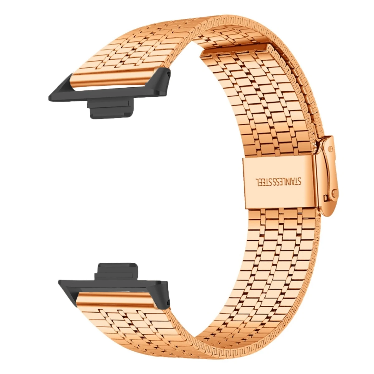 Premium Stainless Steel Bracelet Strap for Smartwatches - Sleek Metal Design Wristband