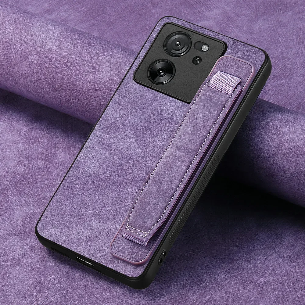 Luxury Leather 360° Protective Case with Wrist Strap & Lens Protection