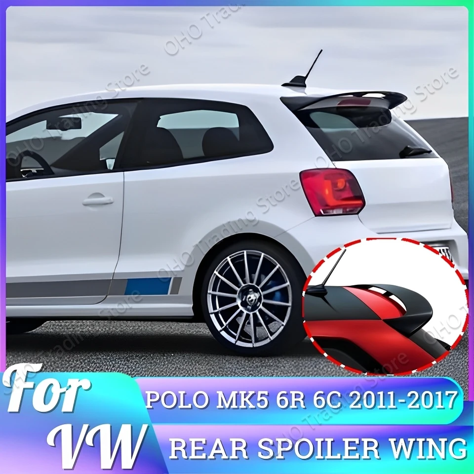 フォルクスワーゲン,ポロ,6R,6c,wrcスタイル,ウィング,トランクリップ