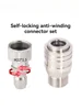 3/8 self-locking quick insertion 304 stainless steel quick connector bearing anti winding M22 Green Field Yili conversion quick 1
