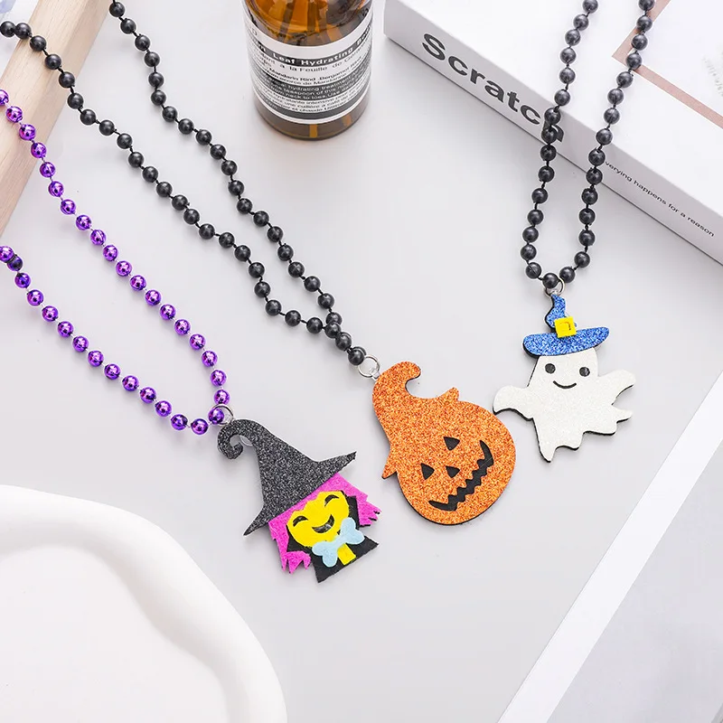 

New Goth Colorful Cartoon Anime Pendant Choker Necklace Bracelet for Men Women Children Adjustable Chain New Year Jewelry Set