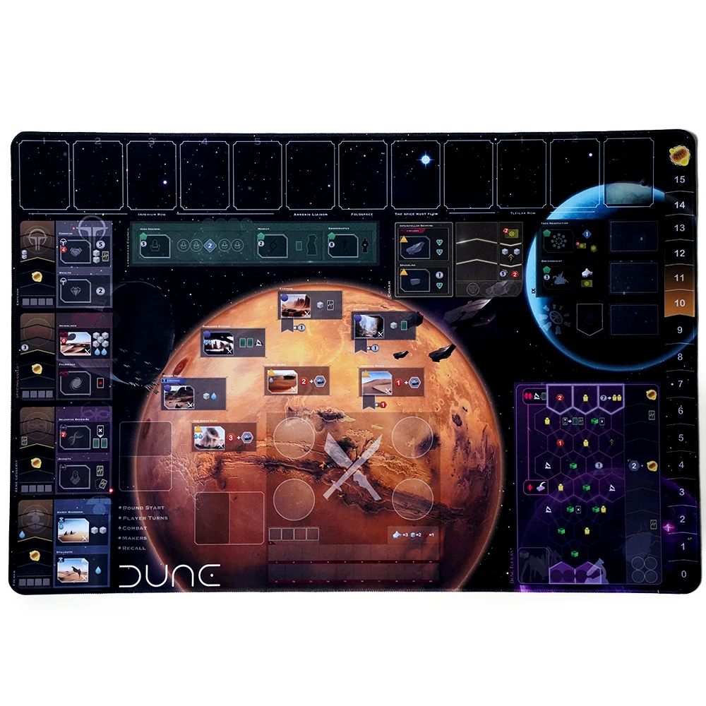 Board Game Playmat Dune Imperium Rise of IX Immortality Rubber 90CMx60cm