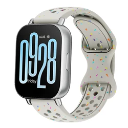 Vibrant Silicone Sports Strap - 22mm Replacement Band for Redmi Watch 3 Lite (Starlight)