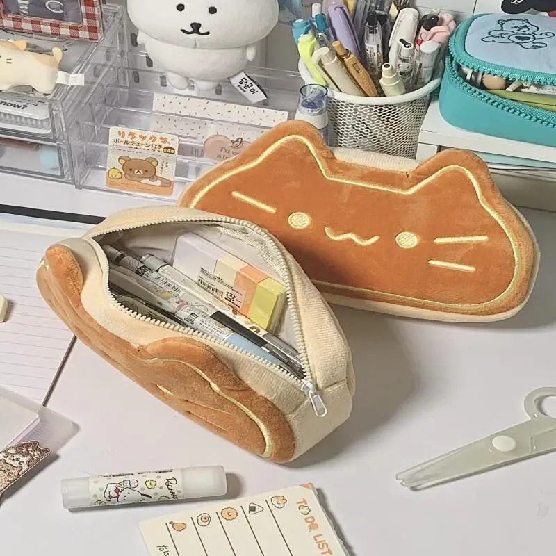 Kawaii Cat Bread Harajuku Pencil Case - Limited Edition