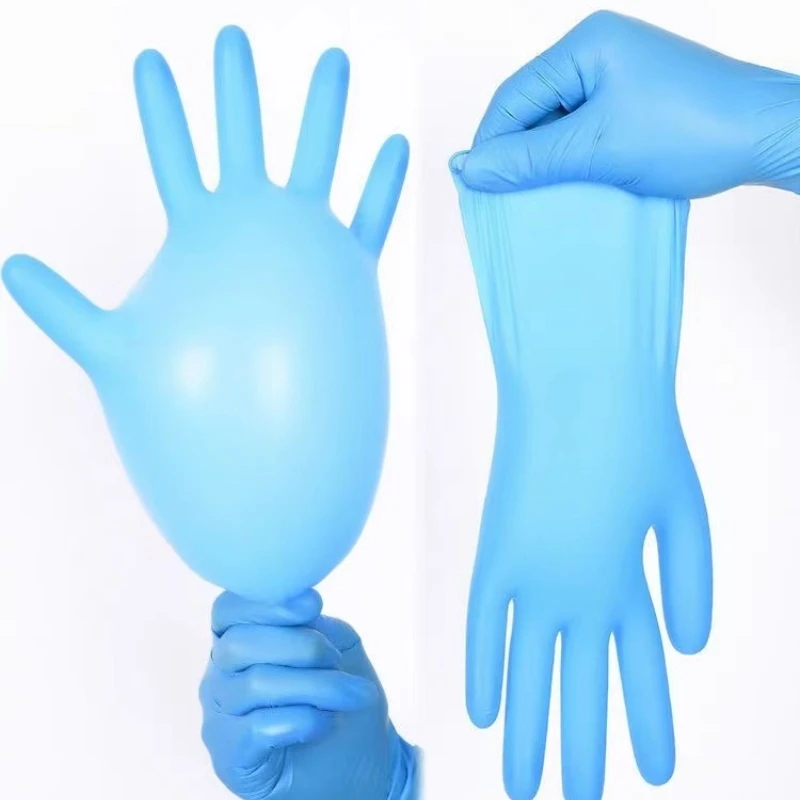20pcs Disposable Nitrile Rubber Latex Gloves for Kitchen Dishwashing Work Garden Household Cleaning Beauty Salon disposable gloves nitrile gloves cleaning gloves