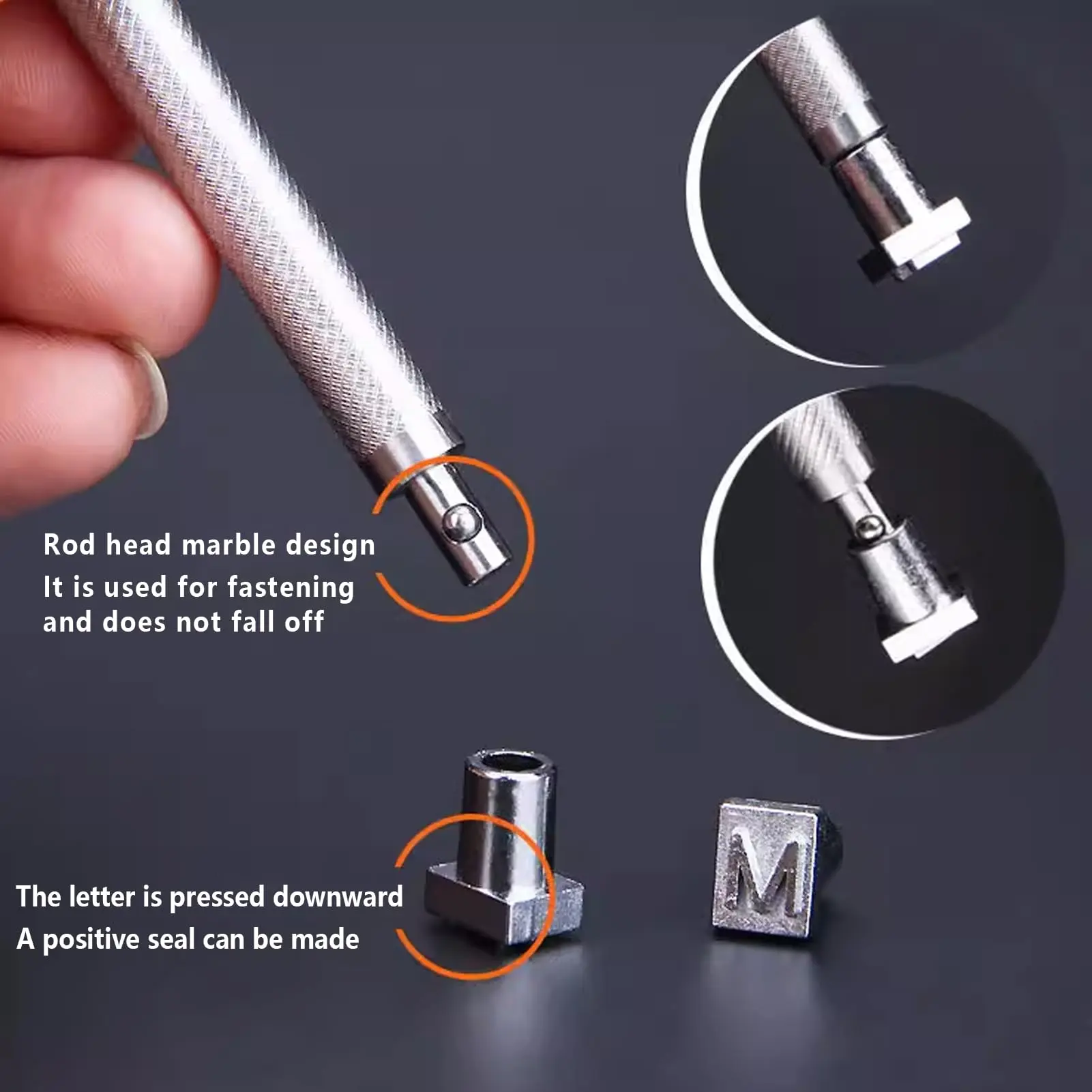 37개의 문자 및 숫자 가죽 스탬프 세트 (3.5mm/6.5mm) 가죽 공예용, 숫자 10개 및 문자 26개 포함