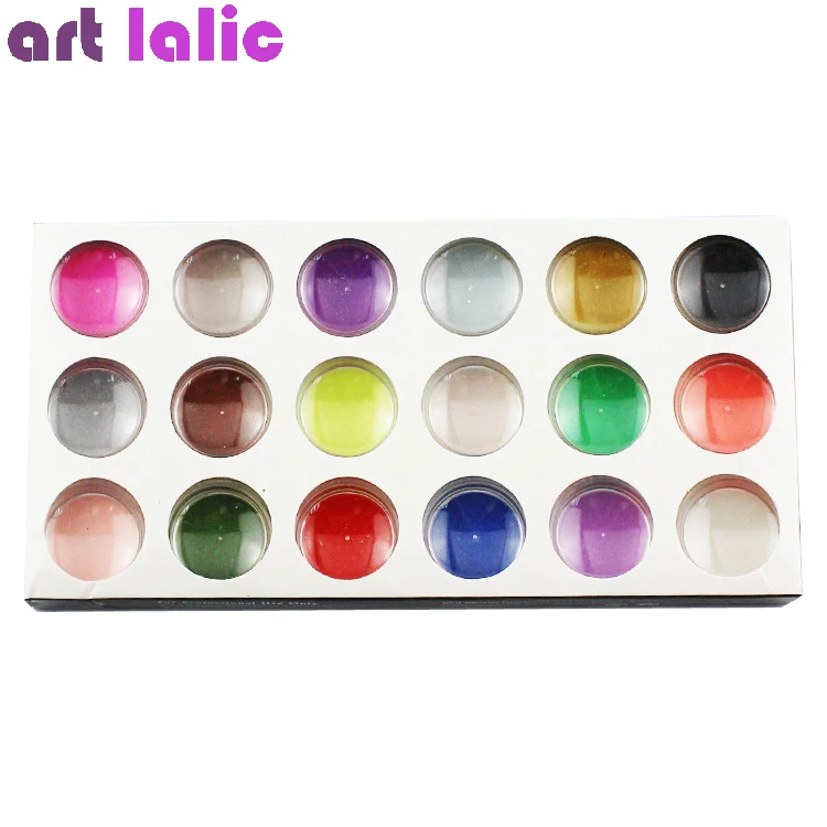 Acrylic Powder Nail Decoration Sparkle Dust UV Dust Carving Sculpture Pigment 18 Colors