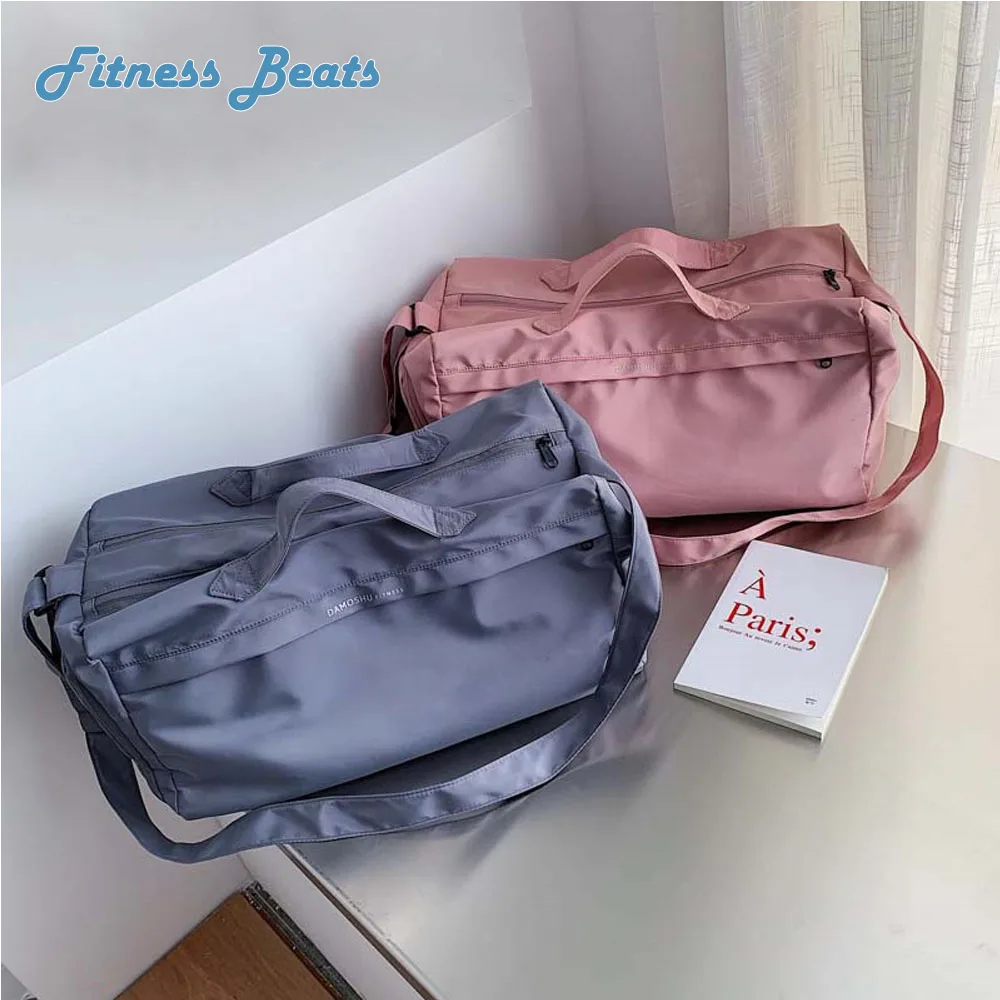 

New Fitness Bag Dry Wet Separation Women Swimming Yoga Exercise Solid Color Storage Bag Portable One Shoulder Luggage Travel Bag