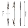 12 Pcs Note Folder Wire Clip Holder Alligator Clips DIY Accessories Metal Clamps for Two-headed Photo Alloy Memo Household 5