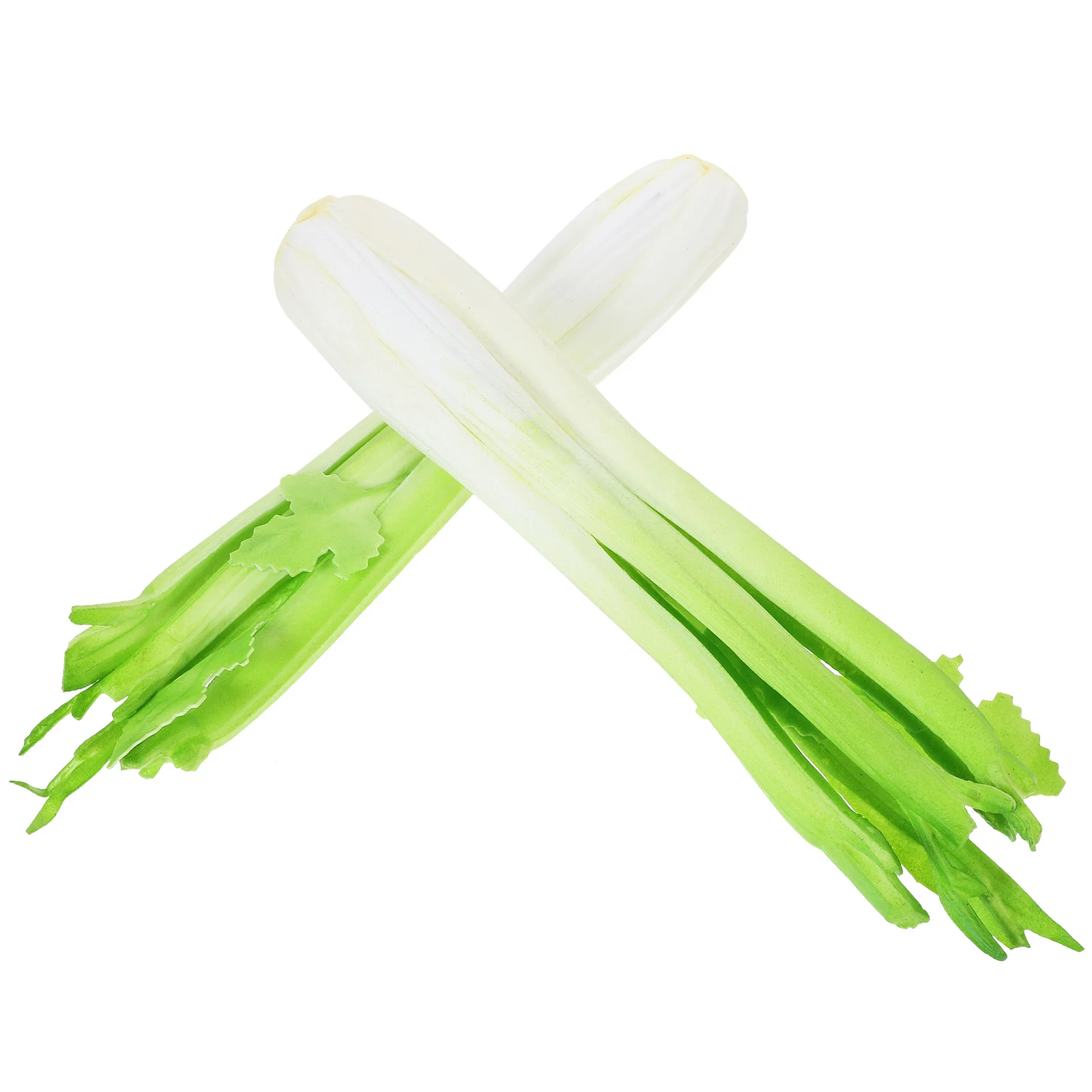

2 Pcs Celery Vegetable Models Artificial Vegetables False Simulation Lifelike Foam Child Showcase Display Props Ornament