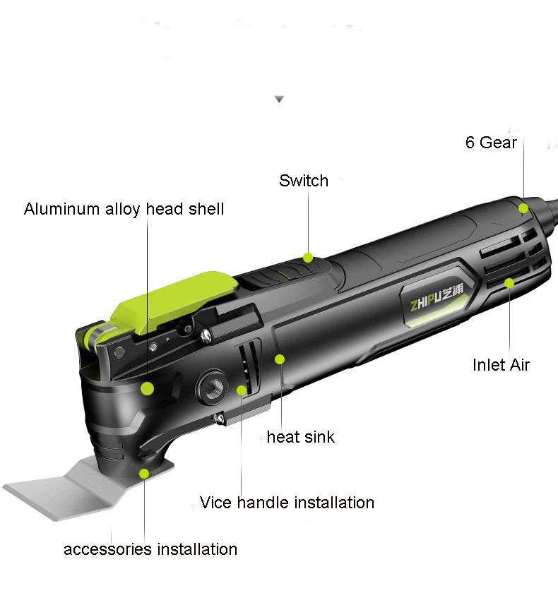 500W Electric Multifunction Oscillating Tool Electric Trimmer Saw Variable Speed