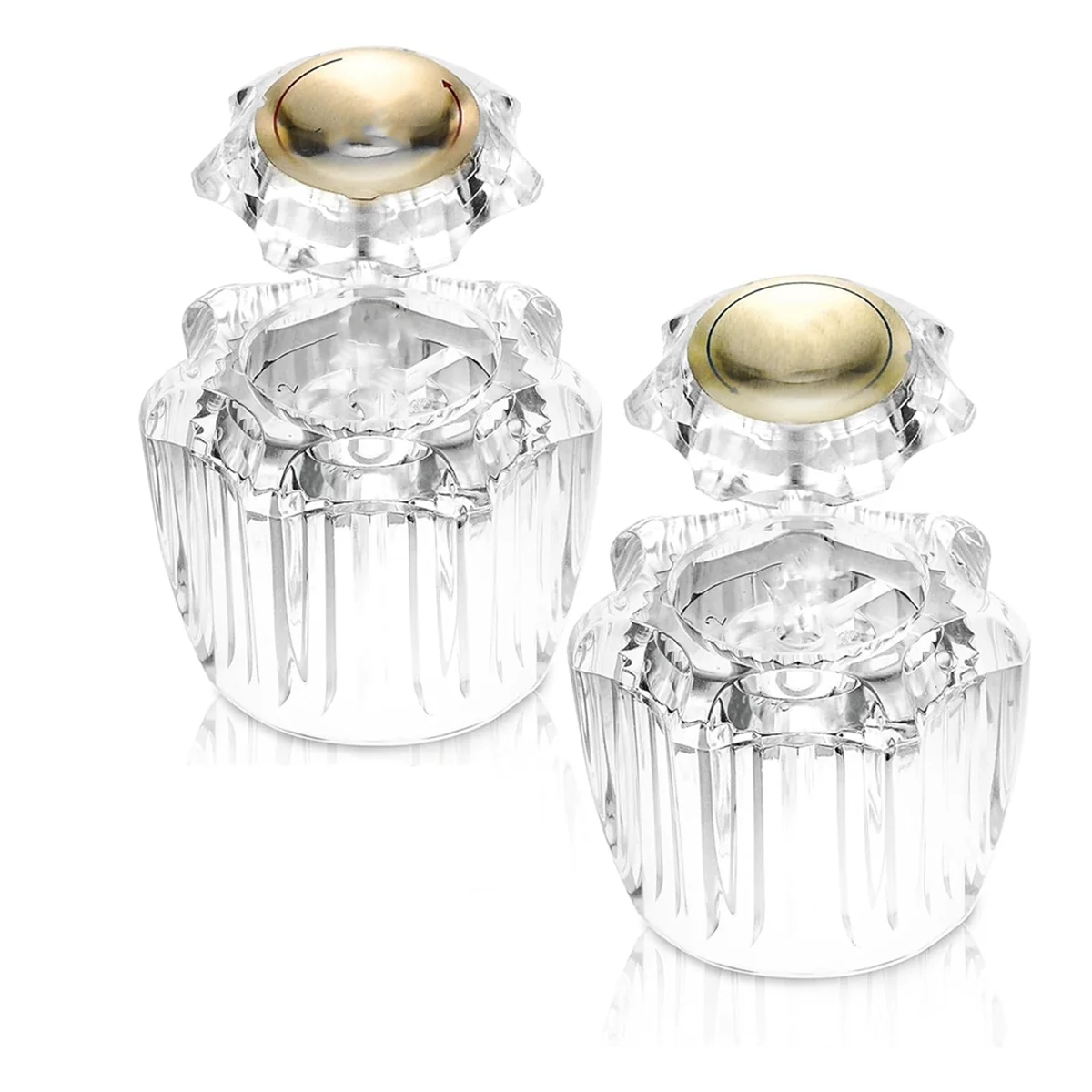 믿을 수 있는 욕실 수도꼭지 손잡이 교체, 욕조 수도꼭지는 Delta LDR Delex Peerless 용 1 쌍의 냉온수 2 손잡이를 처리합니다.