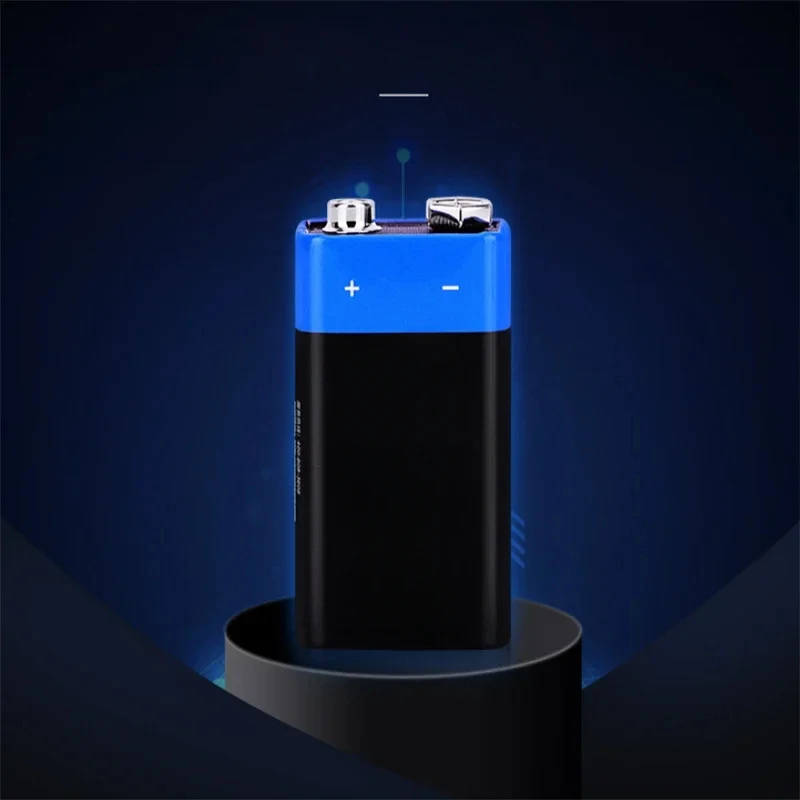 10PCS 9 volt battery 9V Disposable Carbon Multimeter Alarm Microphone 6F22 Iron Case Dry Battery